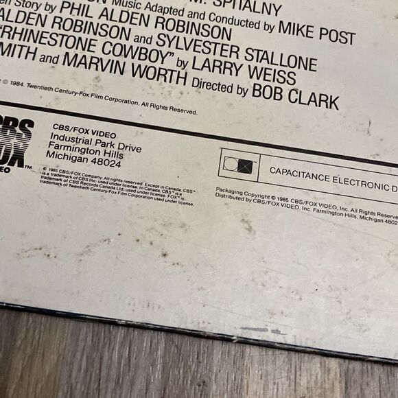 Rhinestone CED Laser Disk Dolly Parton  Sylvester Stallone 80s Not Tested RARE - Picture 4 of 7